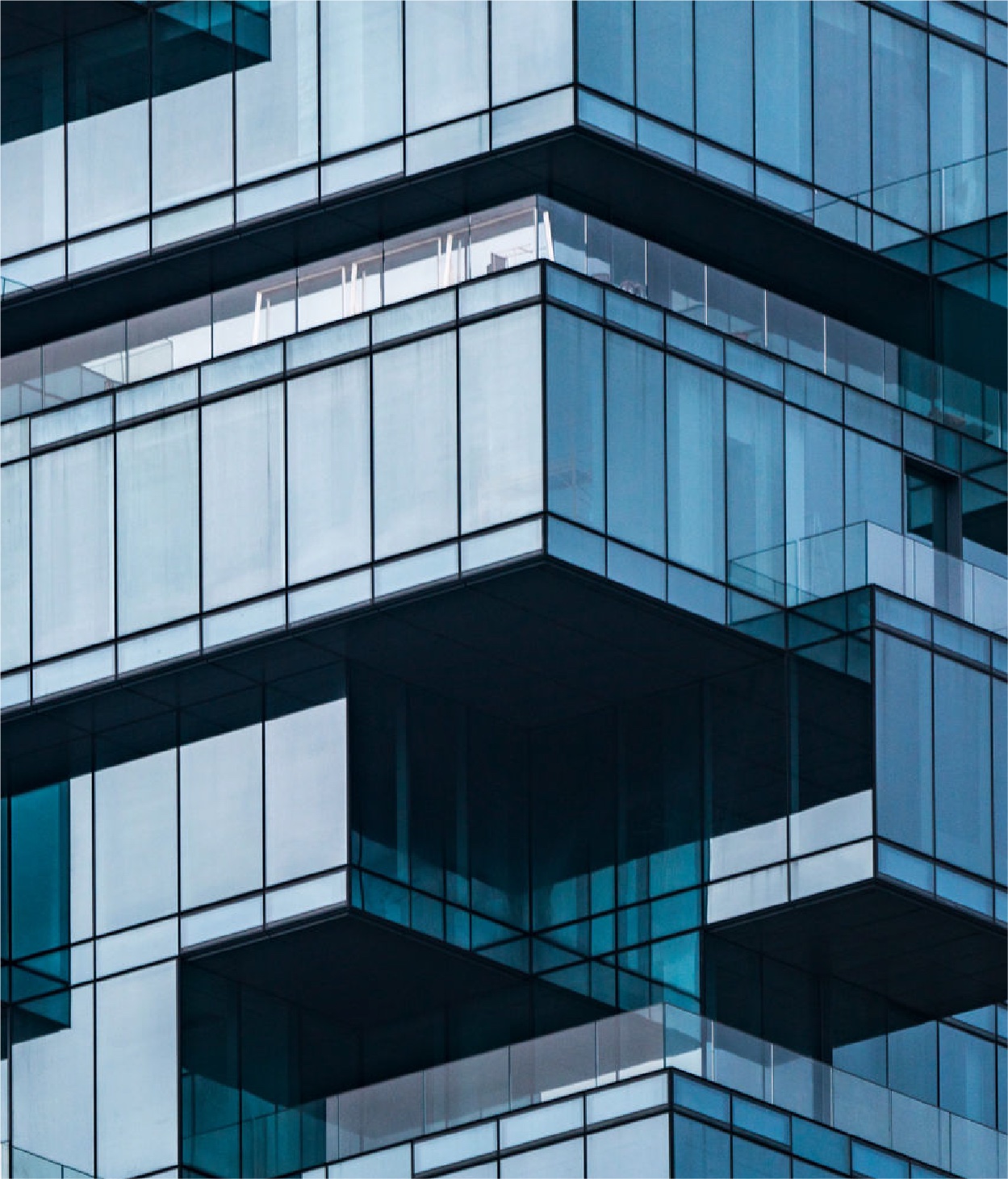 Abstract office building facade