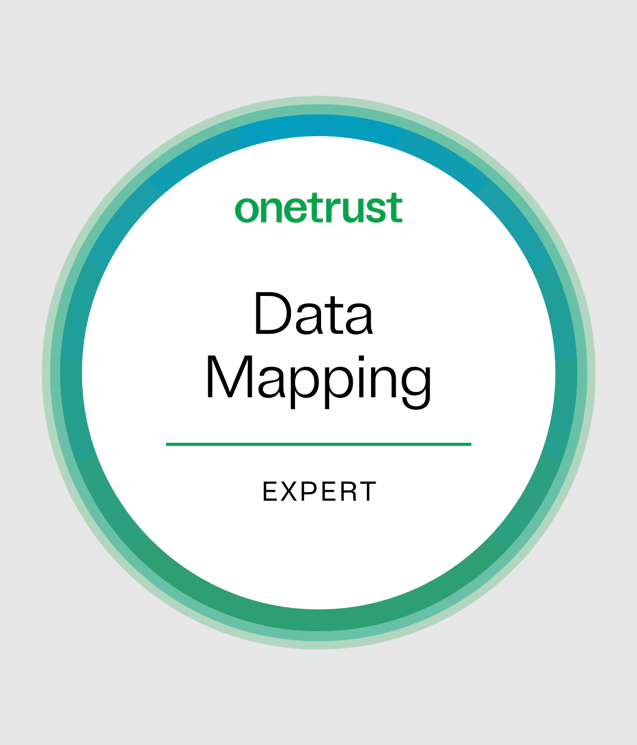 Circle icon that reads "OneTrust Data Mapping: Expert"
