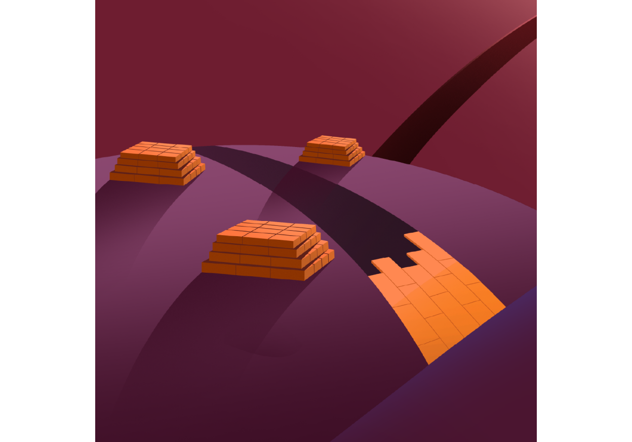 Construction of a brick road