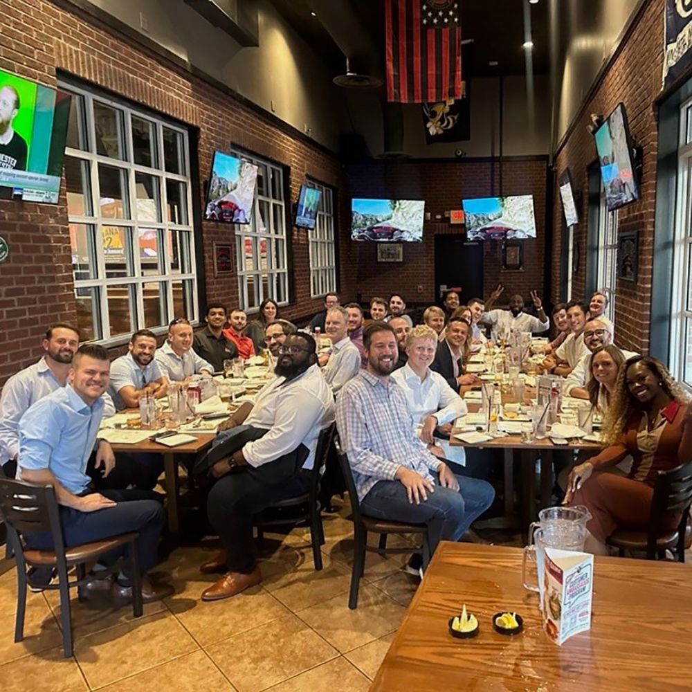 CBU sales team gathered for team building event